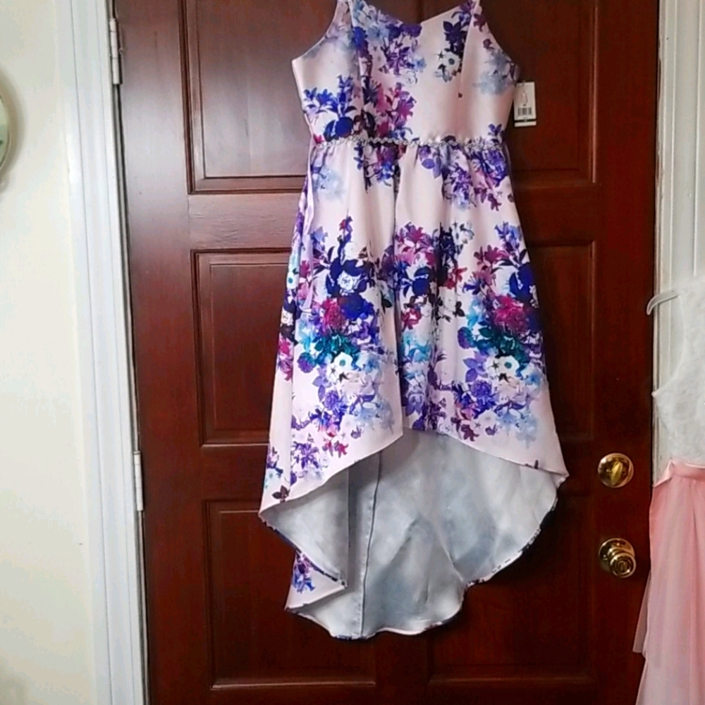 Hi lo floral girls dress